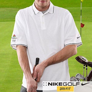 Corporate Logo Design on Personalized Corporate Logo Nike Dri Fit Golf Polo Shirt 10288