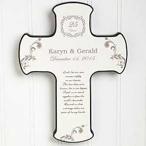 Personalized Wall Cross - Our Anniversary Blessing - 10311