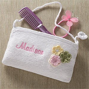 Girls Personalized Purse - Flower - 10357