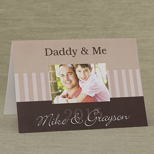 Personalized Photo Father's Day Cards - Daddy & Me - 10374