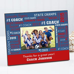 Personalized Sports Coach Picture Frames - 10377
