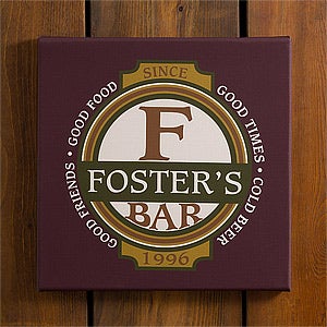 Personalized Bar Wall Artwork - Classic Tavern - 10387