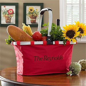 Personalized Collapsible Grocery Tote - 10401