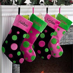 Personalized Christmas Stockings for Girls - 10409