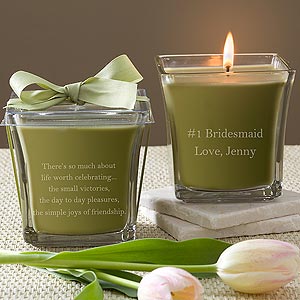 Personalized Bridesmaid Gift Candles - 10433