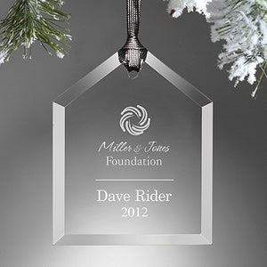 Personalized Corporate Logo Engraved Ornament - 10462