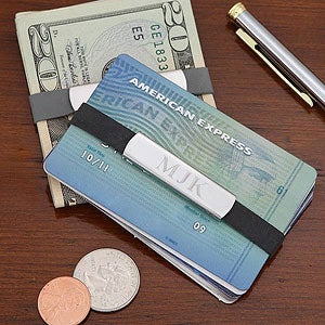 Personalized Corporate Logo Engraved Money Band Set - 10464