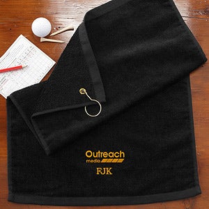 Personalized Corporate Logo Golf Towel - 10471