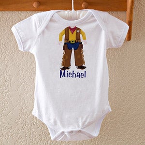 Personalized Boys Clothing - Cowboy or Baseball Player - 10506