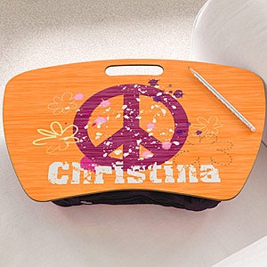 Personalized Lap Desks for Girls - Peace - 10522