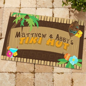 personalized tiki door mat