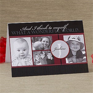 Personalized Photo Christmas Cards - Our Monogram - 10555