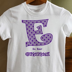 Personalized Doll Clothing - Alphabet Name T-Shirt - 10583