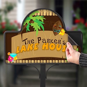 Personalized Yard Stakes - Tropical Paradise - 10625