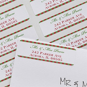 Personalized Return Address Labels - Classic Holiday - 10640