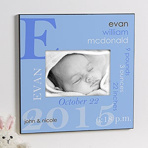 All About Baby Personalized 5x7 Wall Frame For Boys - 10660