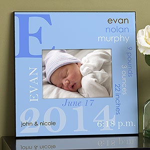 Personalized 5x7 Picture Frame - Baby Boy - 10660