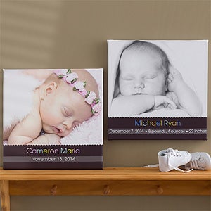 Personalized Baby Photo Canvas Art - Little Memories - 10670