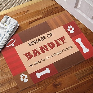 Beware of Dog Personalized Doormats - 10704