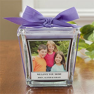 Personalized Photo Candles - Picture Perfect Glass Candle - 10736