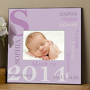 Personalized 5x7 Picture Frame - Baby Girl - 10750