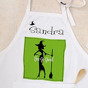 Personalized Halloween Aprons - Witch With Attitude - 10817