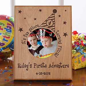 Personalized Birthday Picture Frames - Birthday Party Hat - 10845
