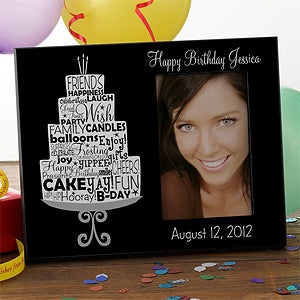 Personalized Birthday Picture Frames - Birthday Cake - 10846