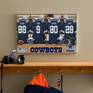 Personalized Dallas Cowboys NFL Locker Room Canvas Print - 10893