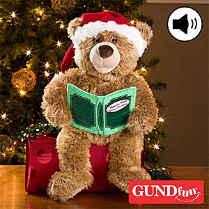 GUND Recordable Christmas Teddy Bear - Twas The Night Before Christmas - 10906