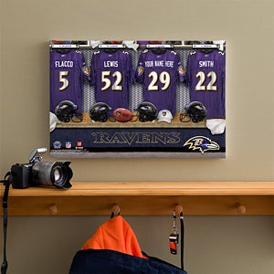 Personalized Baltimore Ravens NFL Locker Room Canvas Print - 10910
