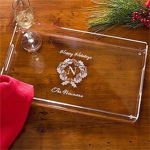 Personalized Holiday Party Serving Tray - 10973