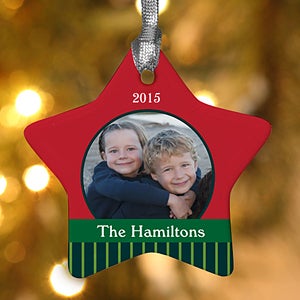 Personalized Photo Christmas Ornaments - Christmas Star - 10986