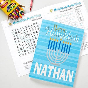 Personalized Hanukkah Coloring Book - 11007