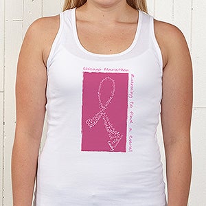Personalized Breast Cancer Awareness Pink Ribbon Clothing - Never Give Up - 11012
