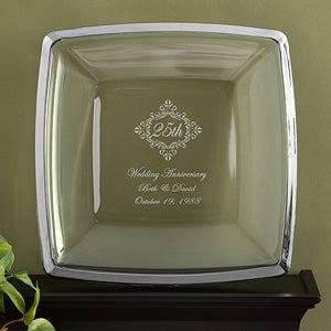 Personalized Anniversary Gift Keepsake Platter - 11032