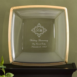 Personalized Anniversary Gift Keepsake Platter - 11032