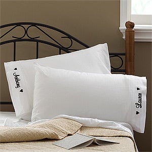 Personalized Pillowcase Set for Couples - Love Is In The Air - 11071