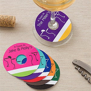 personalized wine glass tags personalized wine glass tags