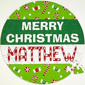 Personalized Holiday Puzzle - Merry Christmas - 11109