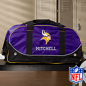 Personalized Minnesota Vikins Rolling Duffel Bags - 11117