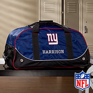 Personalized New York Giants Rolling Duffel Bags - 11119