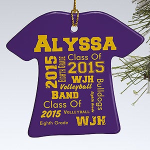 Personalized Christmas Ornaments - School Spirit - 11154