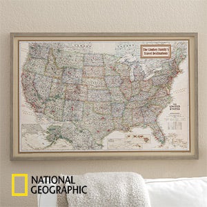 Personalized Canvas Maps for Executives from National Geographic - 11171