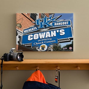 Kentucky Wildcats Collegiate Football Personalized Pub Sign Canvas - 11182