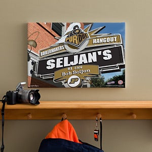 Purdue Boilermakers Collegiate Collegiate Football Personalized Pub Sign Canvas - 11202