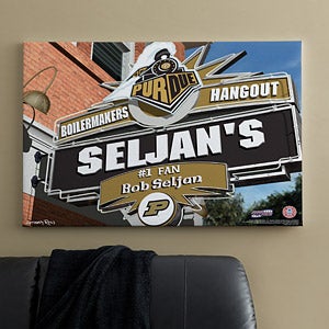 Purdue Boilermakers Collegiate Collegiate Football Personalized Pub Sign Canvas - 11202