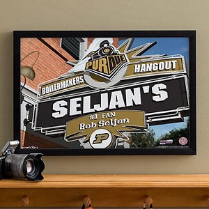Purdue Boilermakers Collegiate Collegiate Football Personalized Pub Sign Canvas - 11202