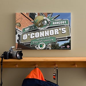 South Florida Bulls Collegiate Football Personalized Pub Sign Canvas - 11203