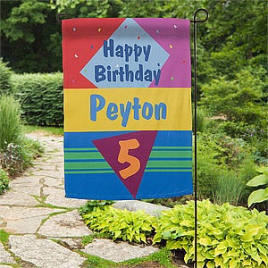 Personalized Garden Flags - Birthday Party - 11213